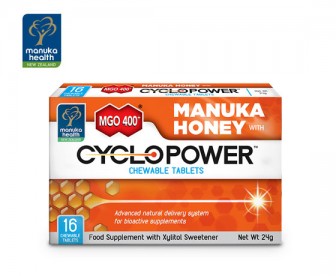 Manuka Health 蜜纽康 MGO400+麦卢卡蜂蜜环捷咀嚼片 16片 Manuka Health 蜜纽康 MGO400+麦卢卡蜂蜜环捷咀嚼片 16片